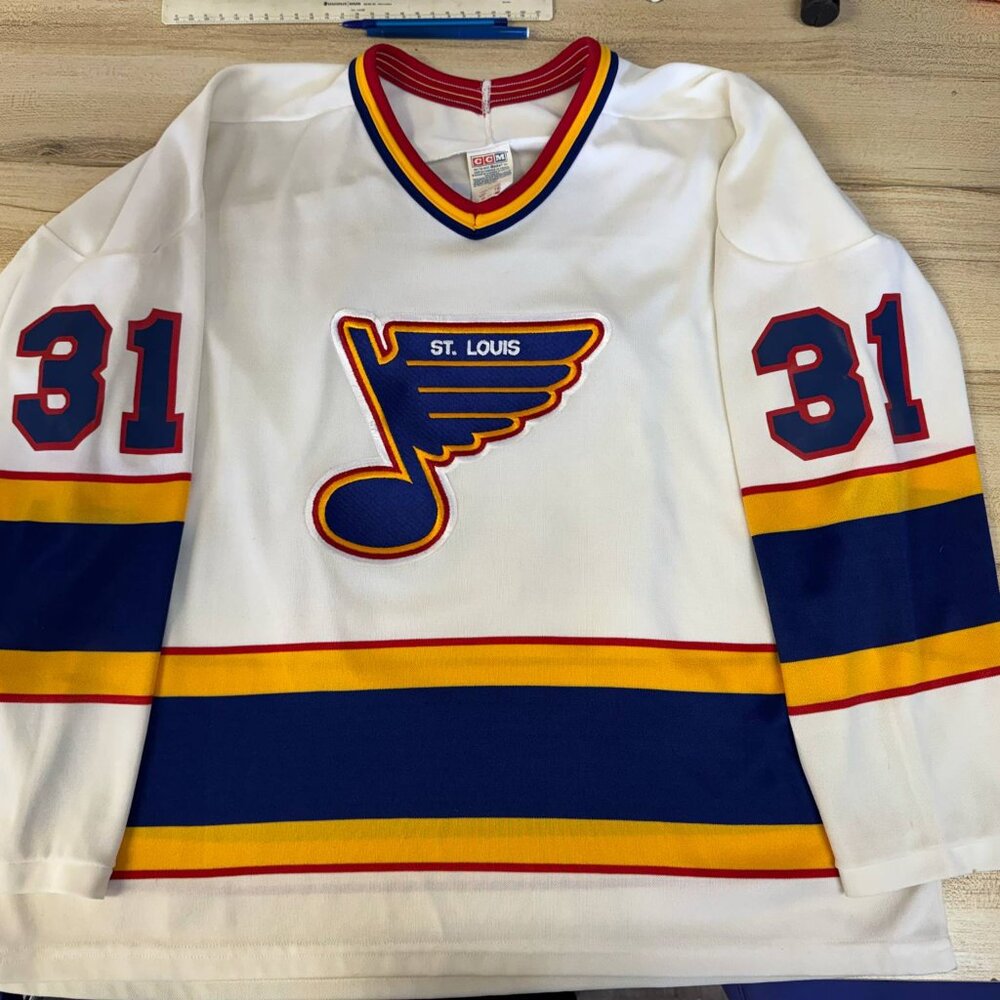 1991 St. Louis Blues CCM NHL Hockey Jersey - White